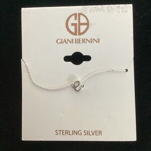 Giani Bernini Sterling Silver Lowercase “e”Pendant Necklace